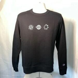 Men’s Champion Powerblend Globe Icons Fleece Lined Sweatshirt